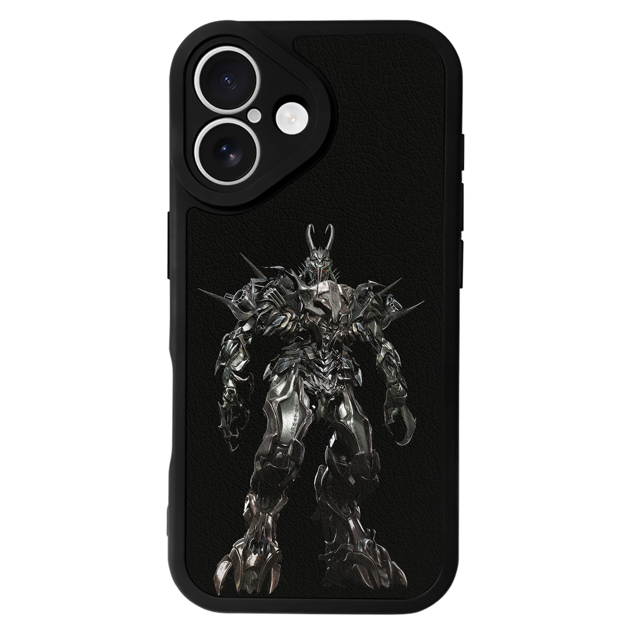 （画像用） Transformers トランスフォーマー 【iPhone 16シリーズ対応】シリコンスマホケース（レザー調） 材質：シリコン
